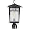 Nuvo Cove Neck Outdoor Large Post Lantern 1 Light Textured Black Finish 60/5953 - alternate 2